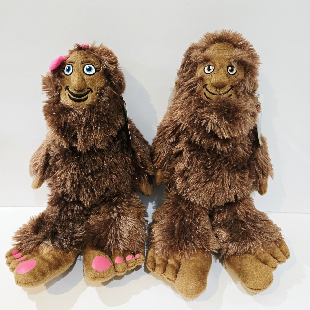 Mr. & Mrs. Bigfoot Sasquatch Pikes Peak Plush The Stuffed Animal House 14" New!